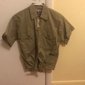 BRAND NEW Madewell button down short sleeve top